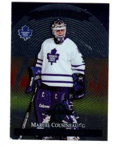 1997-98 Donruss Limited #160 Marcel Cousineau Jeff Hackett MAPLE LEAFS BLACKHAWK - Picture 1 of 2