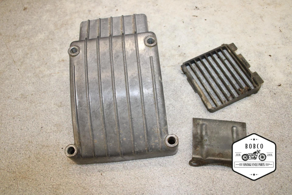 Kawasaki GA3 1970 Street Scrambler caja de aire cubierta de filtro de aire G3TR R6-0637.VJ Foto 1 de 4