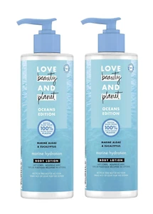 2x Love Beauty & Planet OceansEdition Marine Algae& Eucalyptus Body Lotion 400ml - Picture 1 of 3