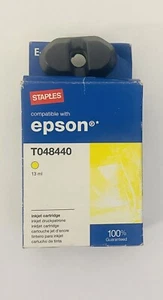 Staples Epson compatible Ink Cartridge T048440 Yellow E-41, 13ML New/sealed - Picture 1 of 1