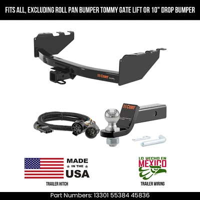 Enganche de remolque para GMC Sierra 1500 07-13 cableado de 4 pines bola de 2" se adapta a parachoques normales Foto 1 de 4