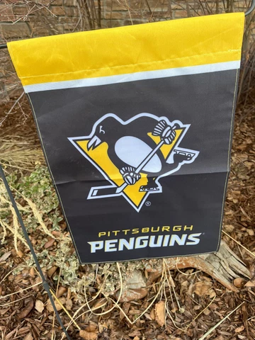 Pittsburgh Penguins Double Sided Garden Flag 18 X 12.5 Cover
