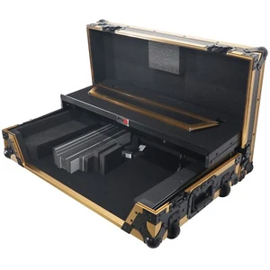 Prox Flight Road Glide Case for Pioneer DDJ-1000 SRT DDJ-FLX6 DDJ-SX3 Gold/Black - Picture 1 of 6