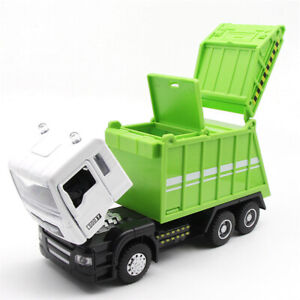 Garbage Truck Toys for Kids 1/50 Scale Model Car Diecast Toy Cars Sound Light