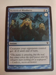 MTG Magic The Gathering Card Hysterical Blindness Instant Blue Innistrad  - Picture 1 of 2