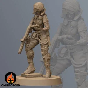 Mary Atkinson Cyberpunk Miniature Mini 28mm 32mm Unit9 2077 RPG Table Top Metal - Picture 1 of 3