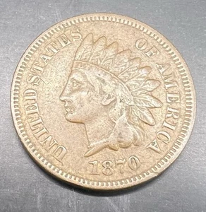 Centavo cabeza india 1870 - Imagen 1 de 2