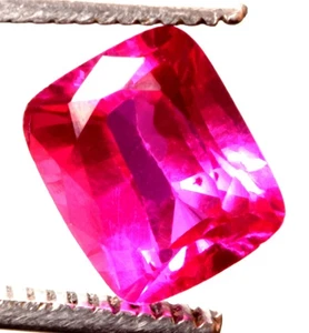 11.60 Cts. Natural Mogok Rich Pink Sapphire Cushion Shape Certified Gemstone - Foto 1 di 4