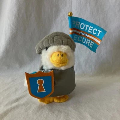 Aflac 毛绒会说话的鸭子 带保护和安全旗帜,骑士盾,经过测试 — 第 1/4 张图片