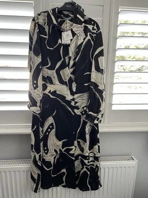 ZARA PRINTED HORSE SHIRT DRESS XXL ZW COLLECTION RACES 2XL Tags - Image 1 of 4