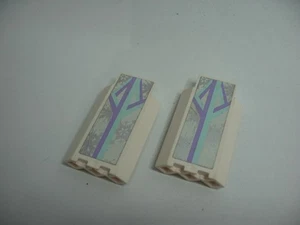 2 x Lego Disney Frozen  Wall Panels With Snowflakes Pattern 87421 ~ BN06 - Picture 1 of 3