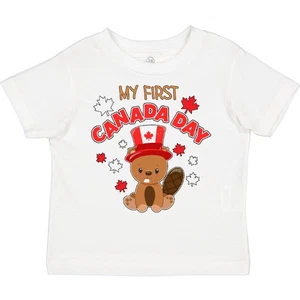 Camiseta Inktastic My First Canada Day Niño Feliz Niños Hoja Canadiense Niño Niño - Imagen 1 de 6