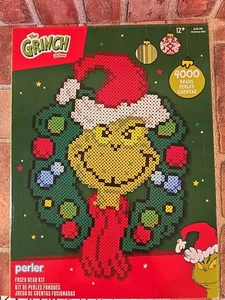 Kit de cuentas fundidas The Grinch 4000 cuentas corona de Navidad Dr. Seuss nueva artesanía Perler - Imagen 1 de 8