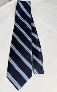 Brooks Brothers stain resistant Necktie silk USA necktie Tie Blue Classic Stripe - Picture 1 of 10
