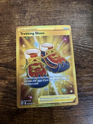 Pokémon TCG Trekking Shoes 215/189 Astral Radiance Gold Full Art Hyper Rare Holo - Image 1 of 2