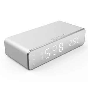 Kabelloses Ladegerät, Zeitwecker, LED-Digitalthermometer, Kopfhörer-Telefon8292 - Bild 1 von 6