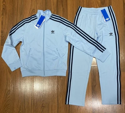 adidas Youth Set Boy's Jacket PANTS Tracksuit 2pc Size 8 10/12 14/16 18/20 New - Image 1 of 4
