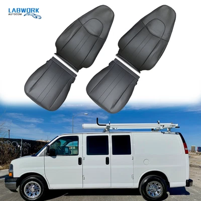 Cubierta de asiento delantera izquierda derecha Chevy Express 1500 2500 Van 2003-2013 2014 Foto 1 de 4