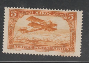 Select Morocco 1933 5c Casablanca Airmail Stamp MH    Huge 1c sale      wa634 - Picture 1 of 1