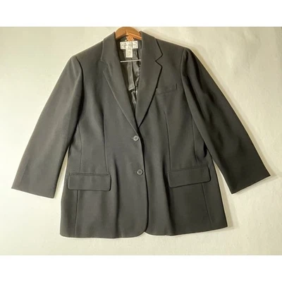 CHAQUETA BLAZER TRAJE EVAN PICONE MUJER 14 NEGRA 3 BOTONES Foto 1 de 4