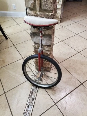 DE COLECCIÓN MOSCÚ EE. UU. MONOCICLO CON TROXEL acero fresco moscú tenn asiento bicicleta Foto 1 de 4