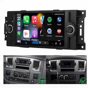 Android 13 CarPlay Car Stereo Radio GPS Fits 2006- 2008 Dodge Ram 1500 2500 3500 - Picture 1 of 9