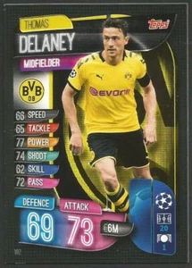 TOPPS CHAMPIONS LEAGUE MATCH ATTAX 2019-20-#192-BORUSSIA DORTMUND-THOMAS DELANEY - Picture 1 of 1
