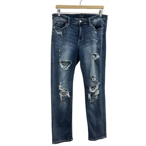 Pantalones de mezclilla para mujer Judy Blue Boyfriend Fit desgastados talla 30 - Imagen 1 de 4