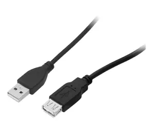 New 3m Black USB 2.0 Extension Cable Male to Female USB Plug A to A 1540 - Picture 1 of 3