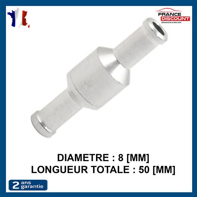 PARTSLINE CLAPET ANTI-RETOUR 8MM SOUPAPE VALVE CARBURANT GASOIL ESSENCE HUILE