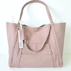 ATEMBERAUBENDE DAMEN STEFFEN SCHRAUT LEDER NIETEN SHOPPER BEUTELTASCHE ALTROSA NEU MIT ETIKETT - Bild 1 von 21