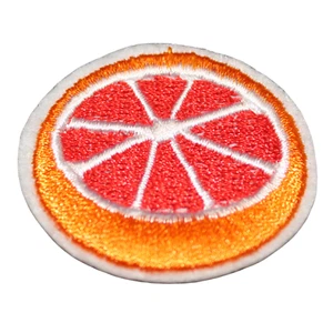 Orange Grapefruit Citrus Cartoon Clothing Iron On Patch Decal Embroidery - Picture 1 of 2
