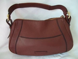 COLE HAAN Brown Pebble Full Grained Leather Bolso Bolso Bolsillo delantero - Imagen 1 de 7
