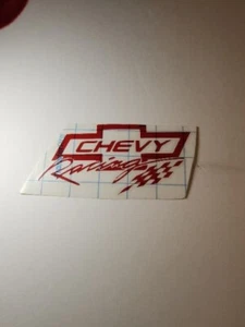 Chevy racing vinyl decal RED bowtie 5x2 - Picture 1 of 1