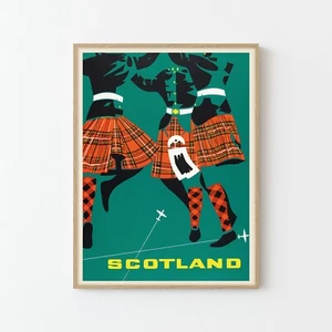 Poster da viaggio vintage Scozia stampa fine art | decorazione casa - Foto 1 di 6