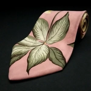 Vtg Colours Alexander Julian Luxury Tie Pink Floral Print Necktie 58" x 3.75" - Picture 1 of 6
