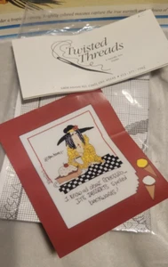 Listen Honey Life's A Stitch I Know All About Stressed Cross Stitch Pattern - Picture 1 of 3