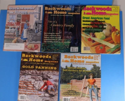 Backwoods Home Magazine Mixed Lot of 5 Issues 1994 thru 2005 - Image 1 of 4