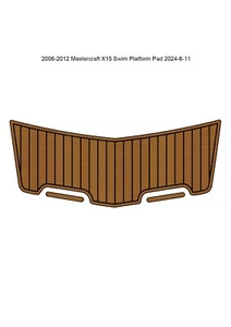 2006-2012 Mastercraft X15 Swim Platform Pad Boat EVA Foam Teak Deck Floor Mat - Picture 1 of 21