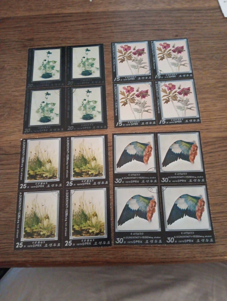 BLOQUE SELLOS POSTALES (MBJJ295) Corea Flores Foto 1 de 1