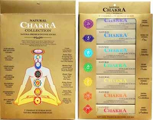 Ayurvedische 7 Chakra Collection Räucherstäbchen Packung mit je 7 x 15 gm 105... - Bild 1 von 3