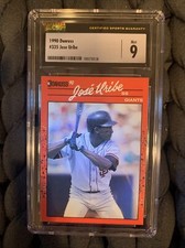 1990 Donruss Baseball #335 Jose Uribe Birthdate Error CSG Mint 9 Graded Slab SFG
