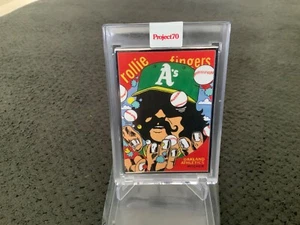 TOPPS PROJECT 70 - ROLLIE FINGERS - ERMSY ARTIST PROOF AP 27/51 SILVER FRAME #60 - Picture 1 of 3