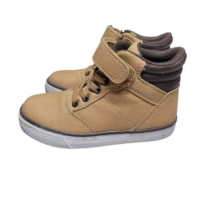 Zapatillas altas sin cordones de cuero sintético talla 9 para niños pequeños talla 9 Foto 1 de 4