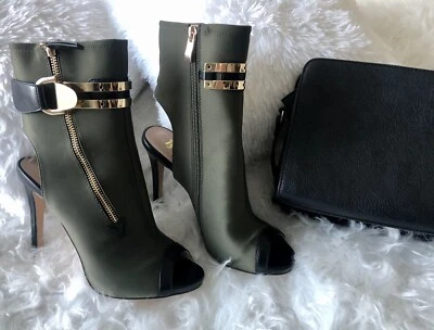 High Heel Boots Neu Ovp Luxury Modern Army green - Bild 1 von 4