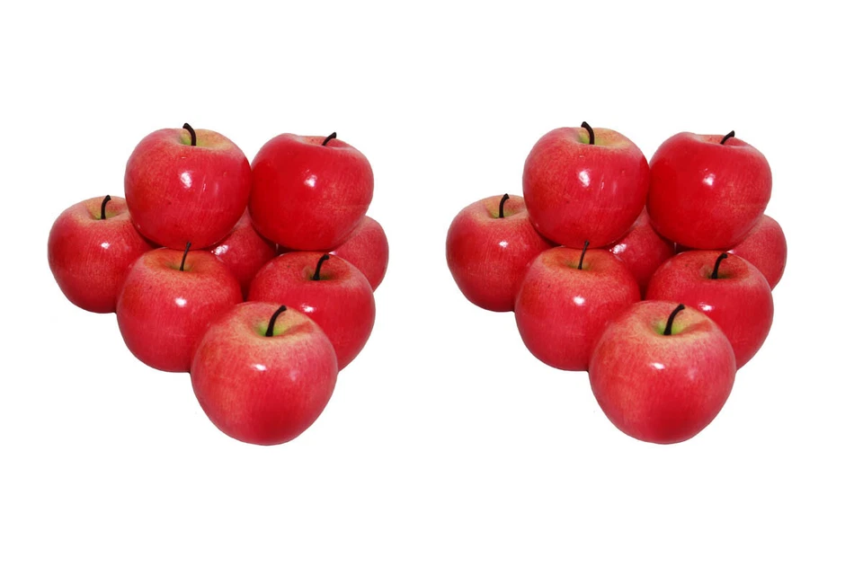 16 Deko Äpfel Apfel ROT Kunstobst Kunst Gemüse künstliches Obst Früchte Set  - Bild 1 von 1