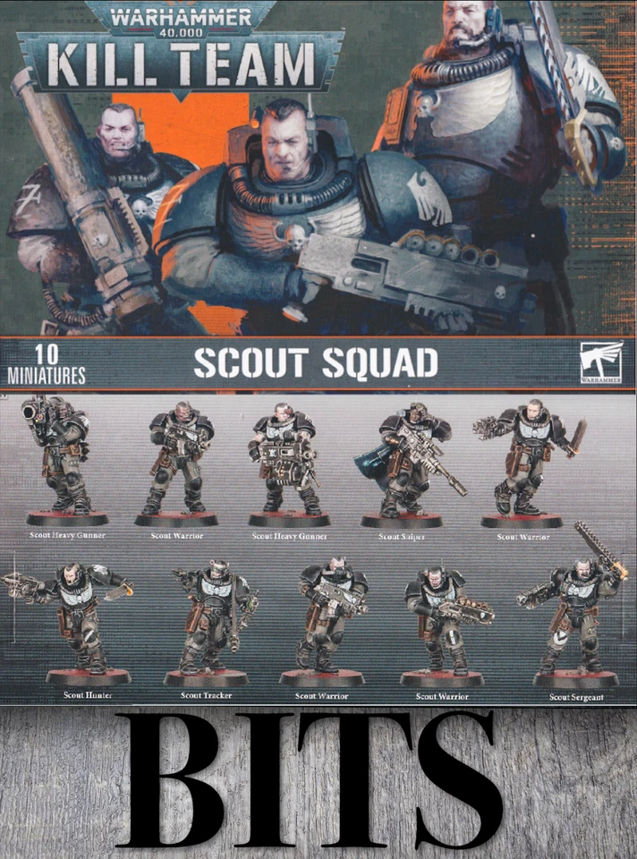 Warhammer 40K Kill Team Salvation Primaris Space Marine SCOUT Bit Bits raven Foto 1 de 1
