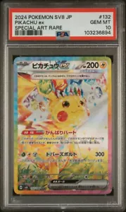 PSA 10 Pikachu EX SAR 132/106 Super Interruttore Elettrico Pokemon Giapponese 2024 - Foto 1 di 2