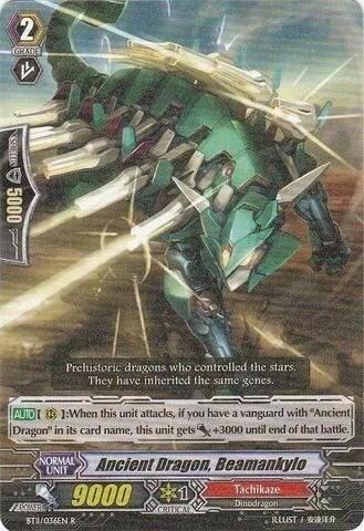 Ancient Dragon, Beamankylo BT11/036EN Rare Near Mint Cardfight Vanguard - Image 1 of 1