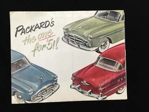 Vintage 1951 Packard's The One for '51! "New Car" Brochure - Picture 1 of 4